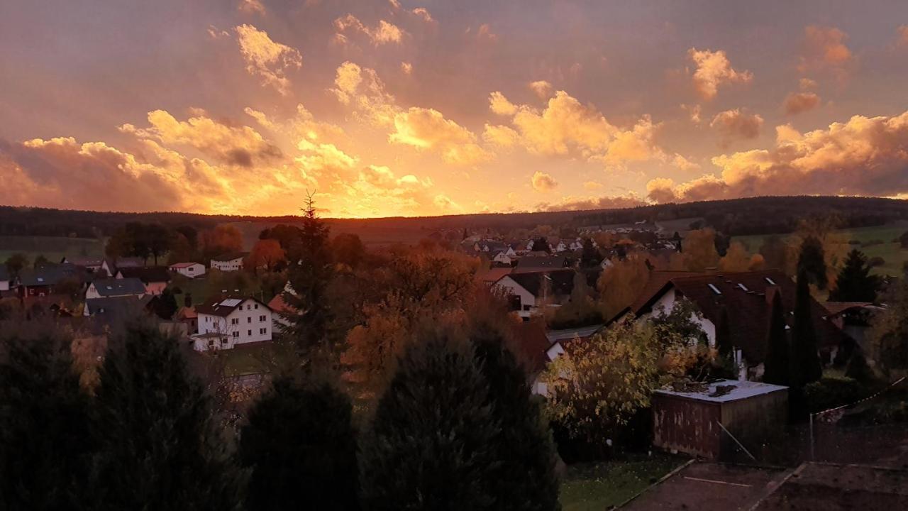 Ferienwohnung Am Sonnigen Haimberg Fulda Bagian luar foto